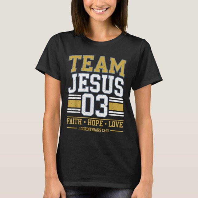 Team Jesus 03 Christian Faith Men Teen Girl Toddle T-Shirt (Vorderseite)