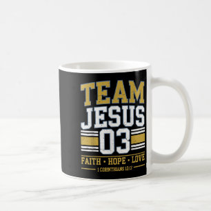 Team Jesus 03 Christlicher Glaube Männer Teenager  Kaffeetasse