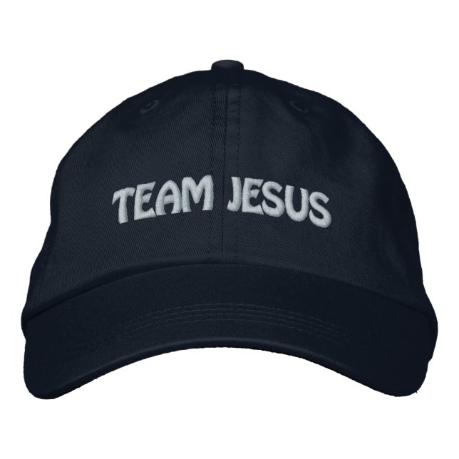 Team Jesus Bestickte Kappe (Vorderseite)