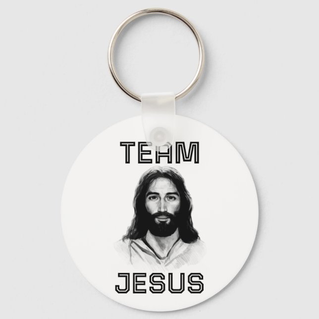 Team Jesus Button Schlüsselanhänger (Vorderseite)