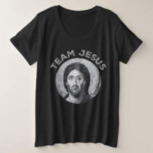 Team Jesus: Christ Pantocrator Große Größe T-Shirt