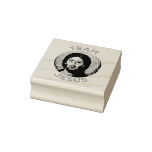 Team Jesus: Christ Pantokator Icon Gummistempel
