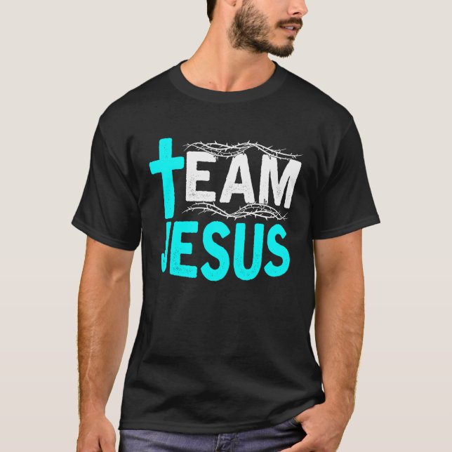 Team Jesus Christentum, Katholiken, Religion T-Shirt (Vorderseite)