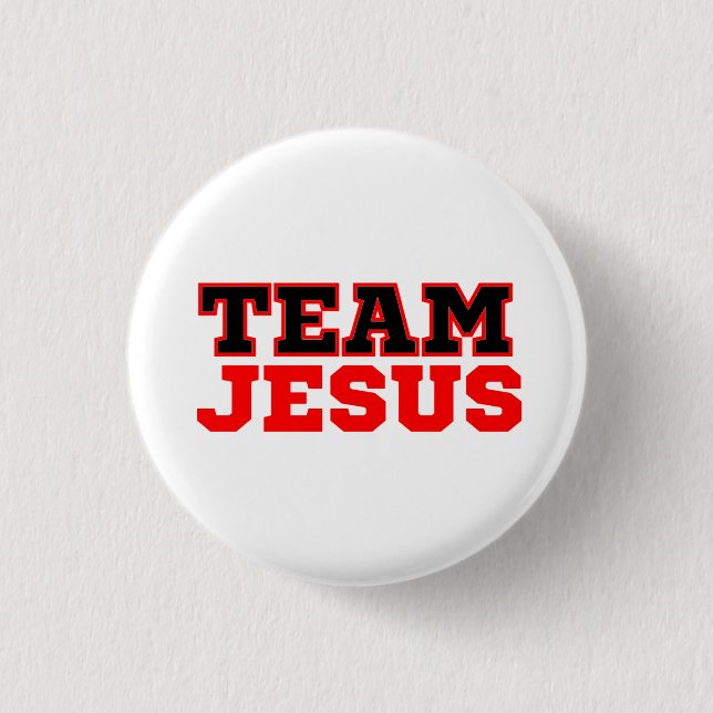 Team Jesus Christlich Faith Button (Vorderseite)