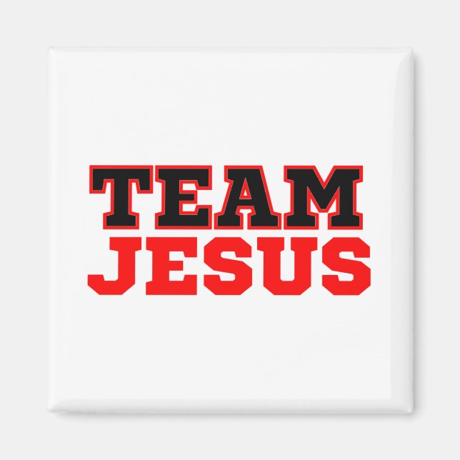 Team Jesus Christlich Faith Magnet (Vorne)