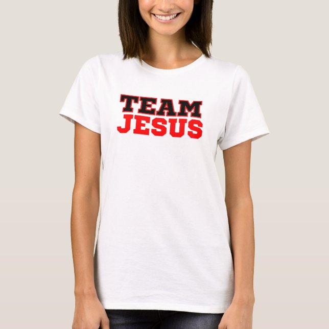 Team Jesus Christlich Faith T-Shirt (Vorderseite)