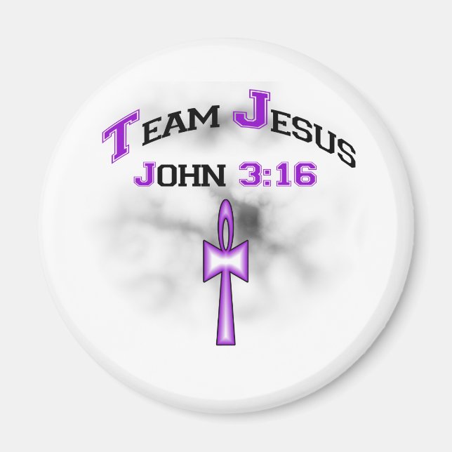 Team Jesus Christlich John 316 Magnet (Vorne)