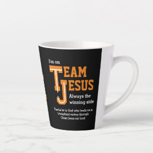 TEAM JESUS Christlich Monogram Milchtasse
