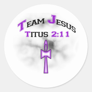 Team Jesus Christlich Titus 211 Runder Aufkleber