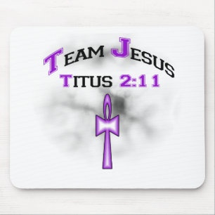 Team Jesus christliches Titus 211 Mousepad