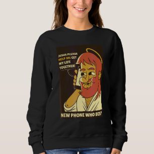 Team Jesus Christus Bibel Christliches Cross Phone Sweatshirt