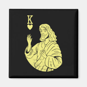 Team Jesus Christus ist König des Herzens, religiö Magnet