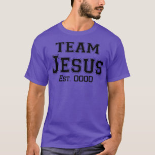 Team Jesus Est 0000 Christlicher Glaube Jesus Reli T-Shirt