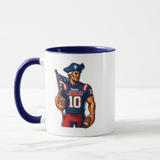 Team JESUS Fußball 10 - Christlich Tasse (Links)