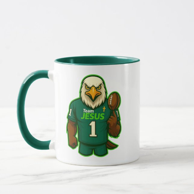 Team JESUS Fußball 1 - Christlich Tasse (Links)