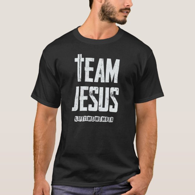 Team Jesus - Glauben über Angst, Religiöse . Hoffn T-Shirt (Vorderseite)