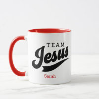 Team Jesus Individuelle Name Tasse