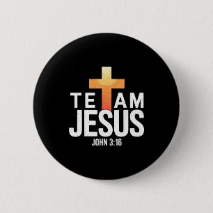 Team Jesus Johannes 3_16 - Christliche religiöse B Button