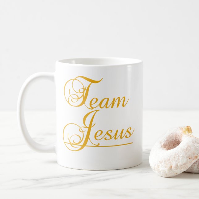 Team-Jesus-Kaffee-Tasse Tasse (Mit Donut)