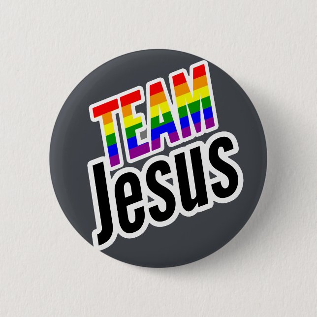Team Jesus LGBTQ Button (Vorderseite)