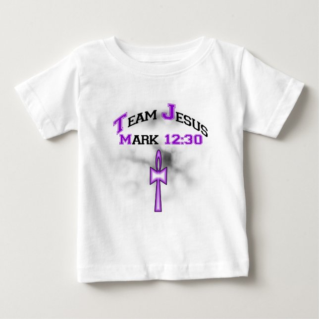 Team Jesus Mark 12:30 Baby T-shirt (Vorderseite)
