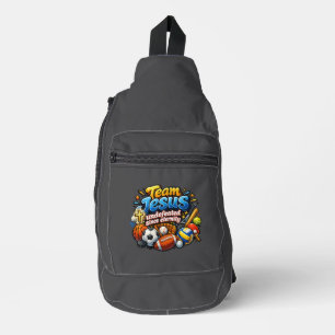 Team JESUS seit Ewigkeit unbesiegt - Christlich Crossbody Bag