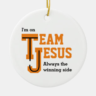 TEAM JESUS Siegeserklärung Keramik Ornament