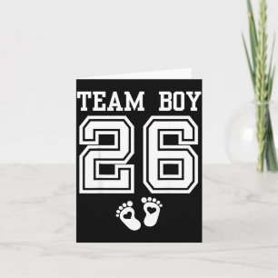 Team Junge 2026 Geschlecht Enthüllung Baby Shower  Karte