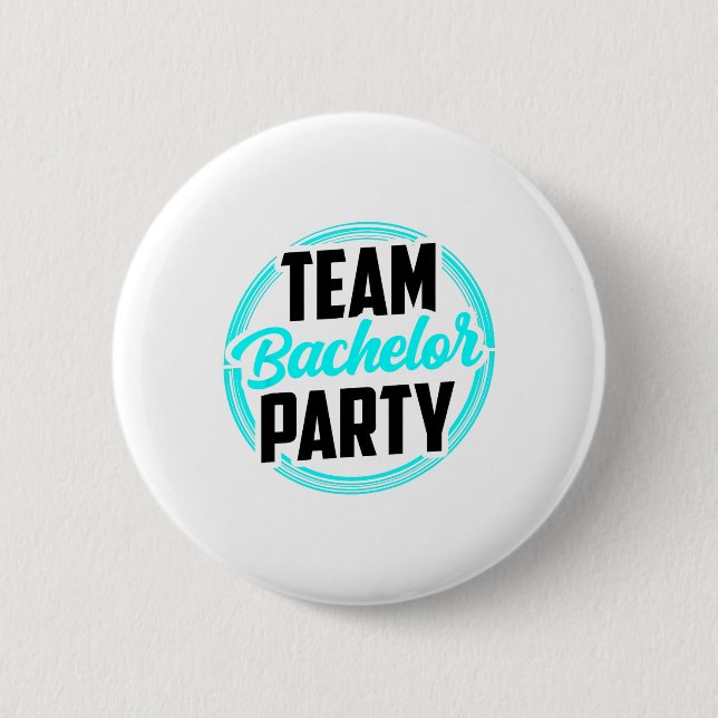 Team Junggesellenabschied Braut Bräutigam 2  Button (Vorderseite)