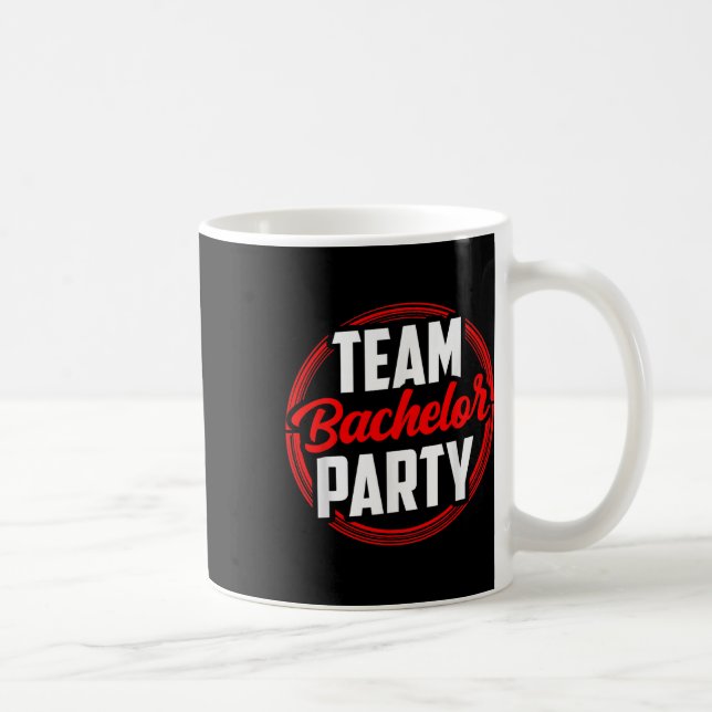 Team Junggesellenabschied Braut Bräutigam  Kaffeetasse (Rechts)