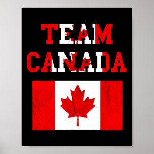 Team Kanada Maple Leaf kanadisches Fußballteam Kan Poster