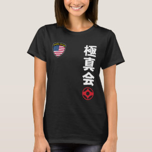 Team Karate Kyokushinkai Usa Kanji Japanisch Marti T-Shirt