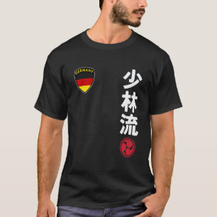 Team Karate Shorin Ryu Deutsche Flagge Japanische T-Shirt