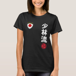 Team Karate Shorin Ryu Japan-Flagge japanische Kam T-Shirt
