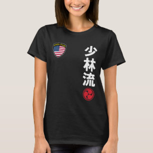 Team Karate Shorin Ryu Usa Flag Japanisches Martia T-Shirt