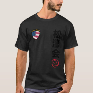 Team Karate Shotokai USA-Flagge Kanji Japanisch Ma T-Shirt