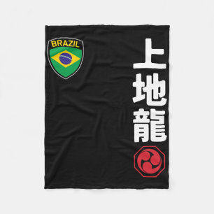 Team Karate Uechi Ryu Brasilien Flaggen Japanische Fleecedecke