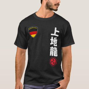 Team Karate Uechi Ryu Deutsche Flagge Japanisches  T-Shirt