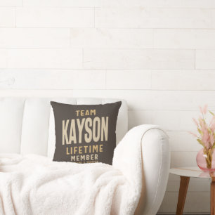 Team Kayson Lifetime Personalisiert Name Kissen