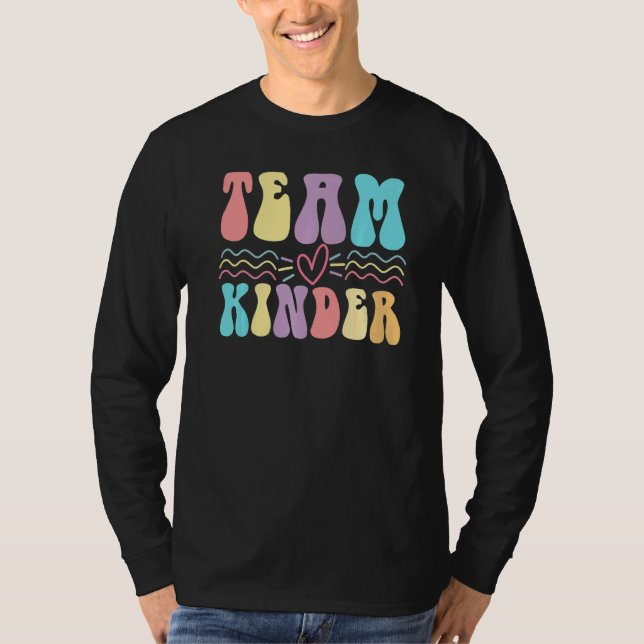 Team Kinder Student Women's kindergarten teacher   T-Shirt (Vorderseite)