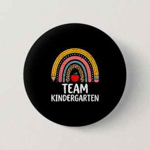 Team Kindergarten Boho Regenbogen Bleistift K Lehr Button