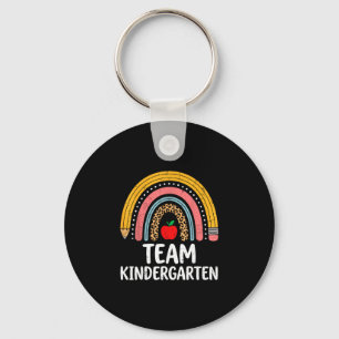 Team Kindergarten Boho Regenbogen Bleistift K Lehr Schlüsselanhänger