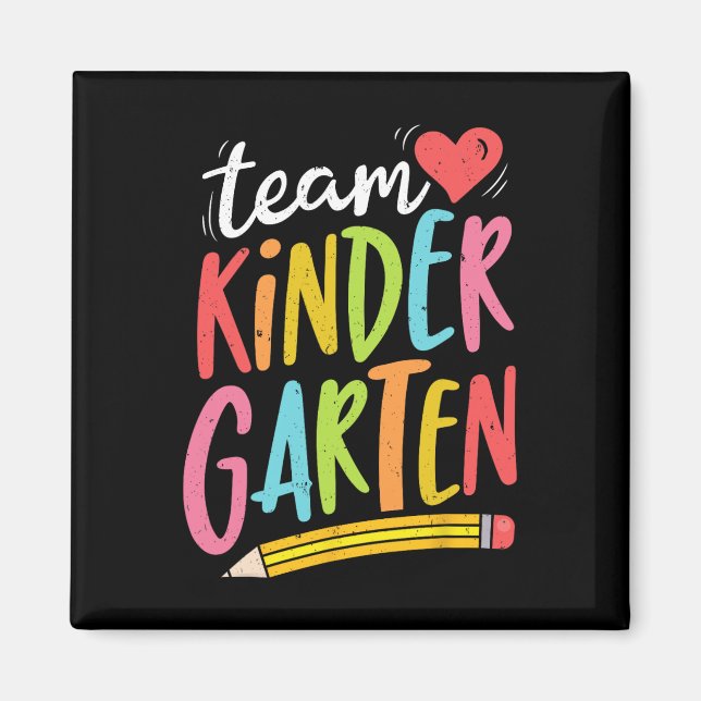 Team Kindergarten Lehrer Schüler Spaß Byck Zur Sch Magnet (Vorne)