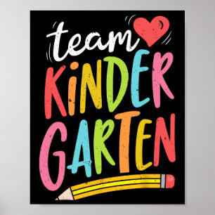 Team Kindergarten Lehrer Schüler Spaß Byck Zur Sch Poster