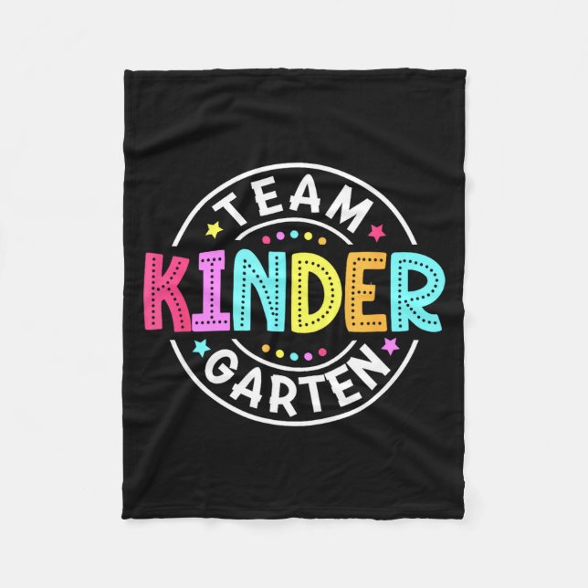 Team Kindergarten Lehrer Zurück zur Schule Fleecedecke (Vorderseite)