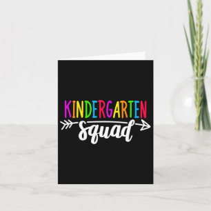 Team Kindergarten Squad T-Shirt Lehrerin Buble to Karte