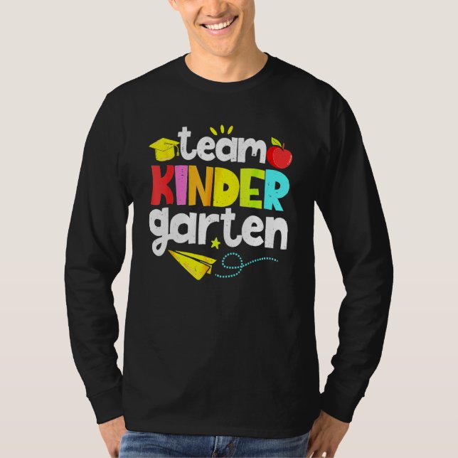 Team Kindergarten Teacher Student  Back To School  T-Shirt (Vorderseite)