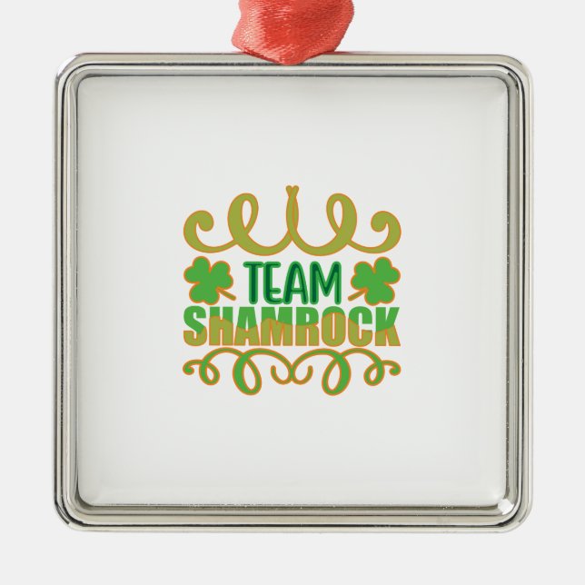 Team-Kleeblatt Ornament Aus Metall (Vorne)