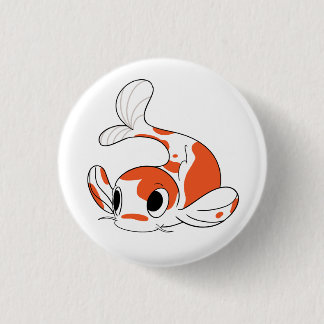 Team Koi Knopf - Weiß Button