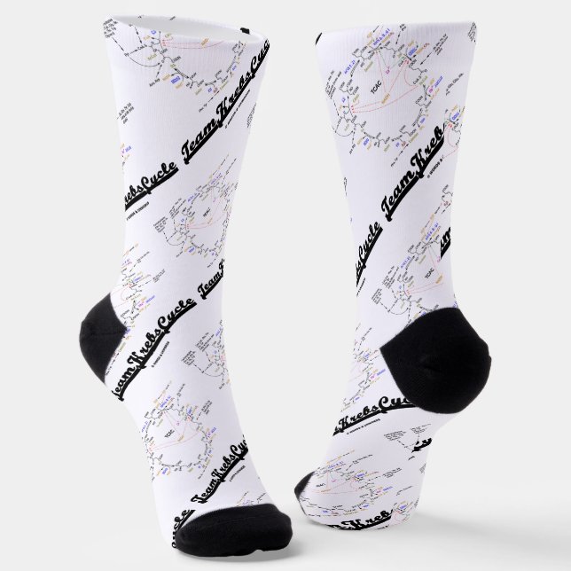 Team Krebs Cycle Citric Acid Cycle TCAC Socken (Gewinkelt)